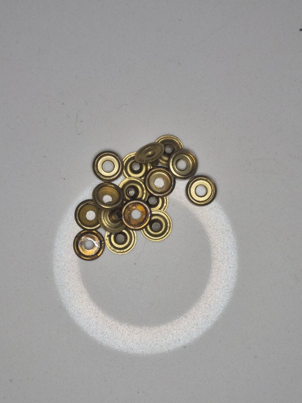 8 Rustic Gold Snap Fasteners 1/2 in Socket 3/8 in Rivet Length
